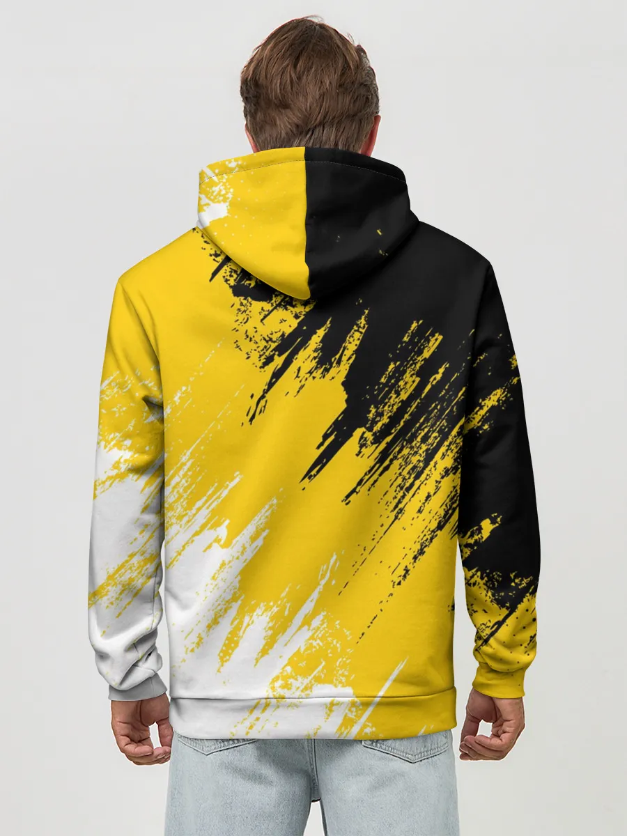 Худи мужской база хлопок / Имперский флаг и медведь