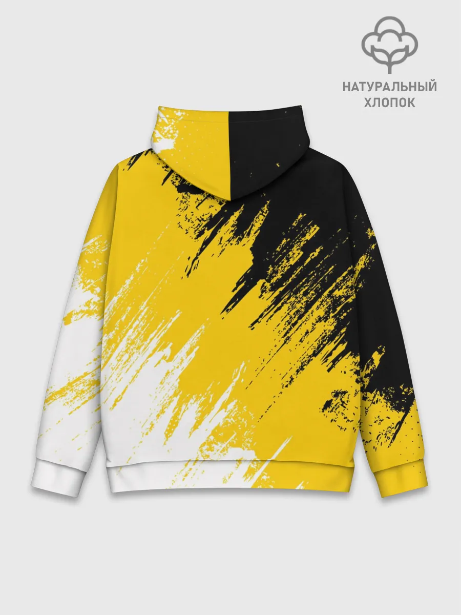 Худи мужской база хлопок / Имперский флаг и медведь