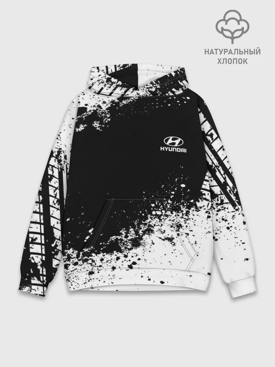 Худи мужской база хлопок / Hyundai brand motors
