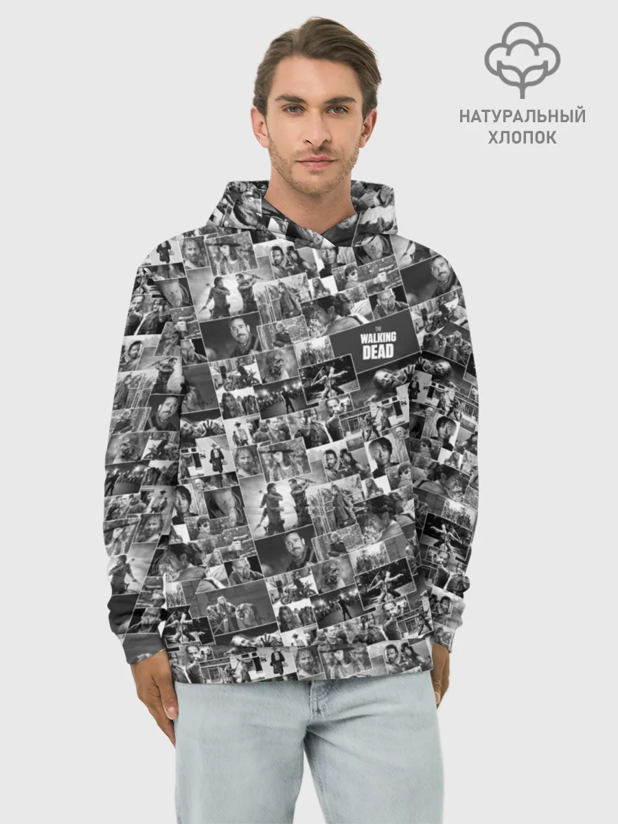 Худи мужской база хлопок / The Walking Dead