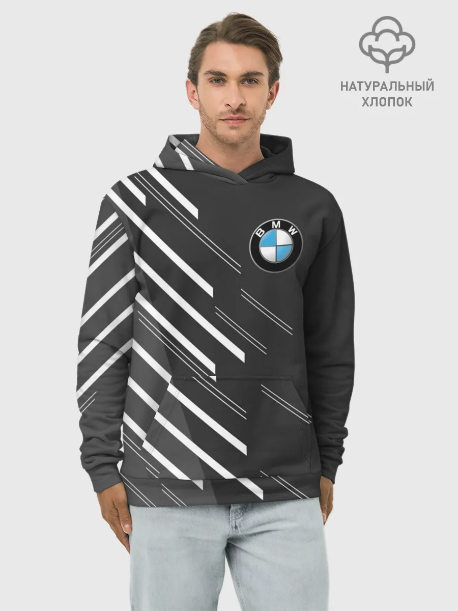 Худи мужской база хлопок / BMW SPORT