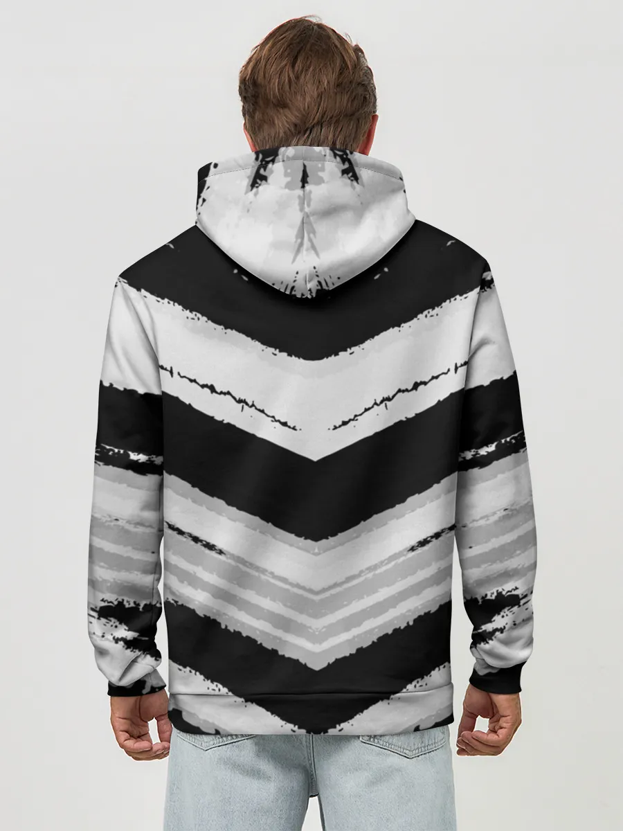 Худи мужской база хлопок / Mercedes sport abstract 2018