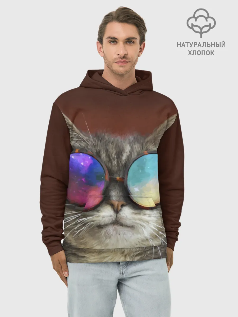 Худи мужской база хлопок / котейки