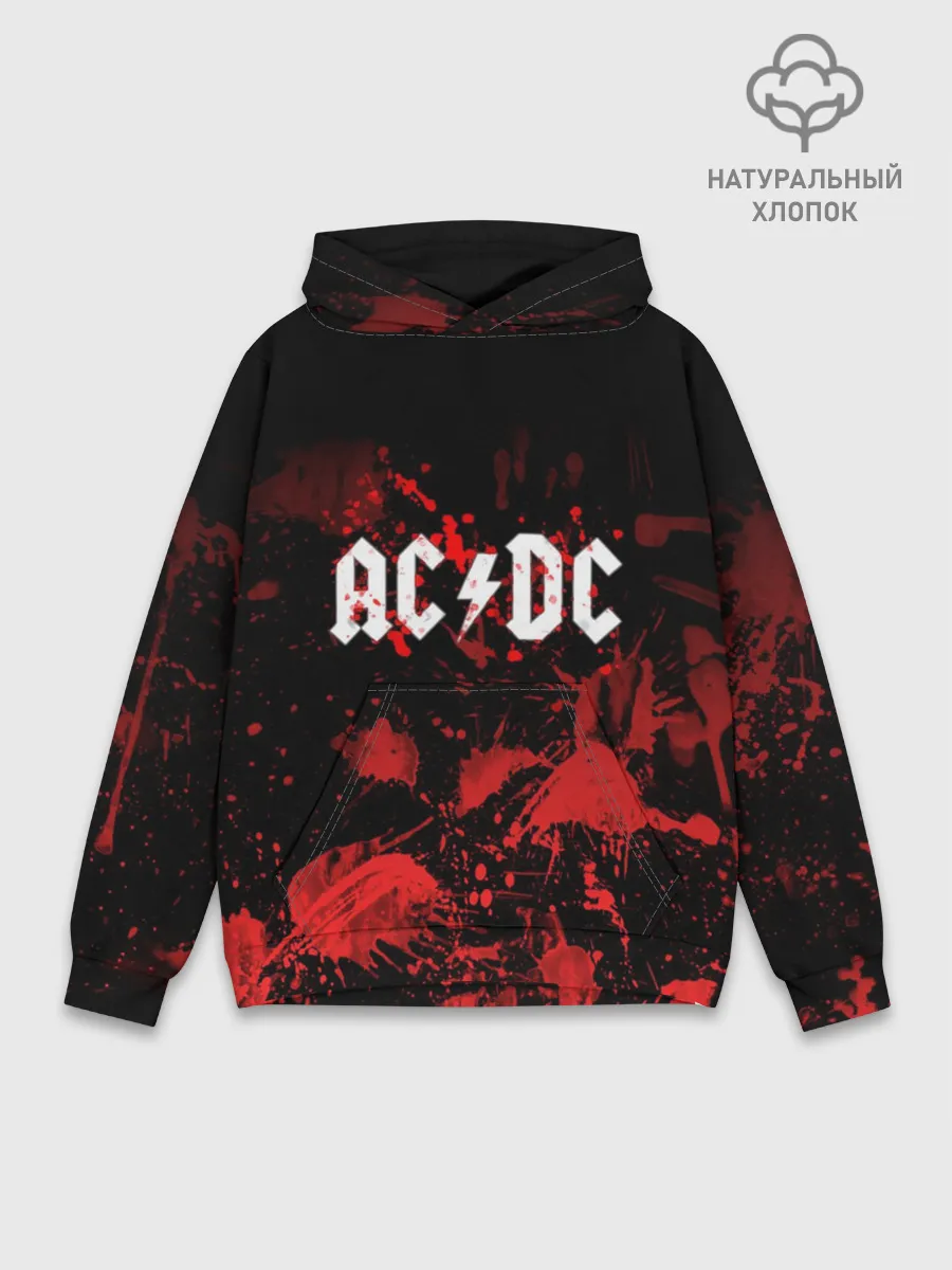 Худи мужской база хлопок / AC/DC