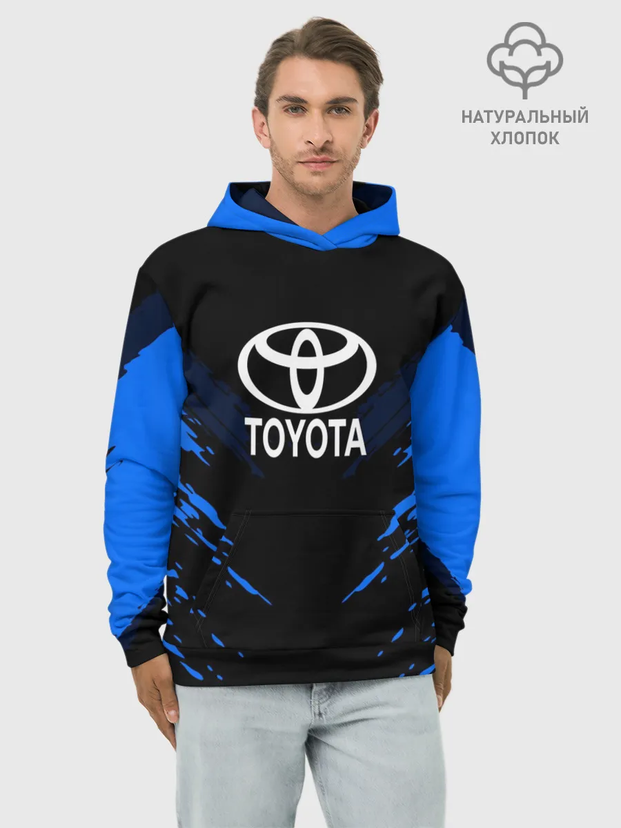 Худи мужской база хлопок / TOYOTA SPORT COLLECTION