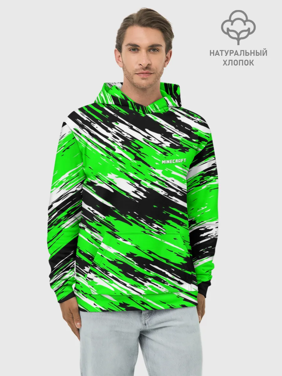 Худи мужской база хлопок / Minecraft
