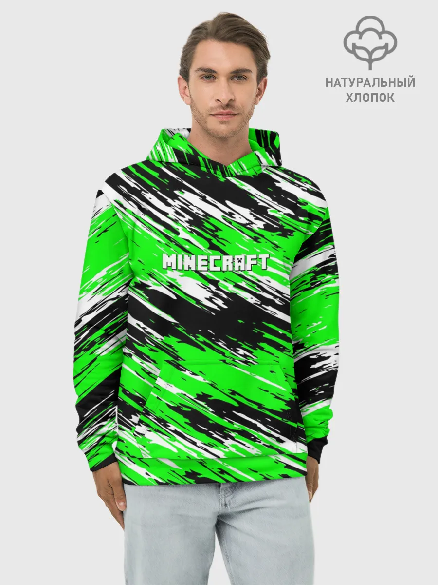 Худи мужской база хлопок / Minecraft
