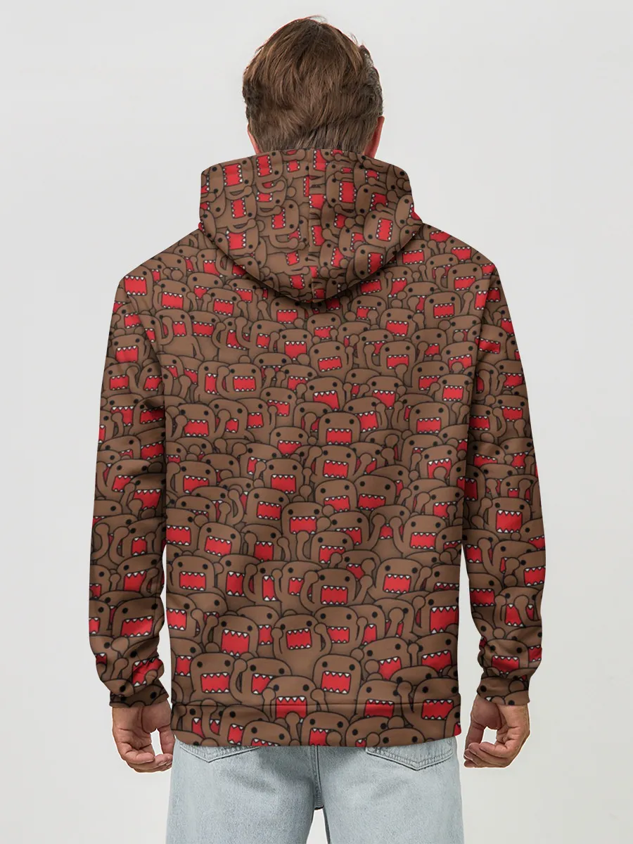 Худи мужской база хлопок / Толпа домо-кунов