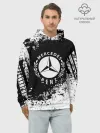 Худи мужской база хлопок / Mercedes abstract sport