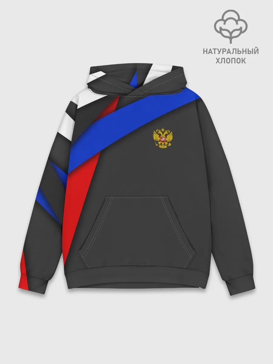 Худи мужской база хлопок / RUSSIA SPORT