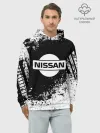 Худи мужской база хлопок / Nissan abstract sport
