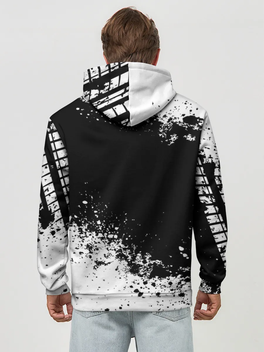 Худи мужской база хлопок / Honda abstract sport