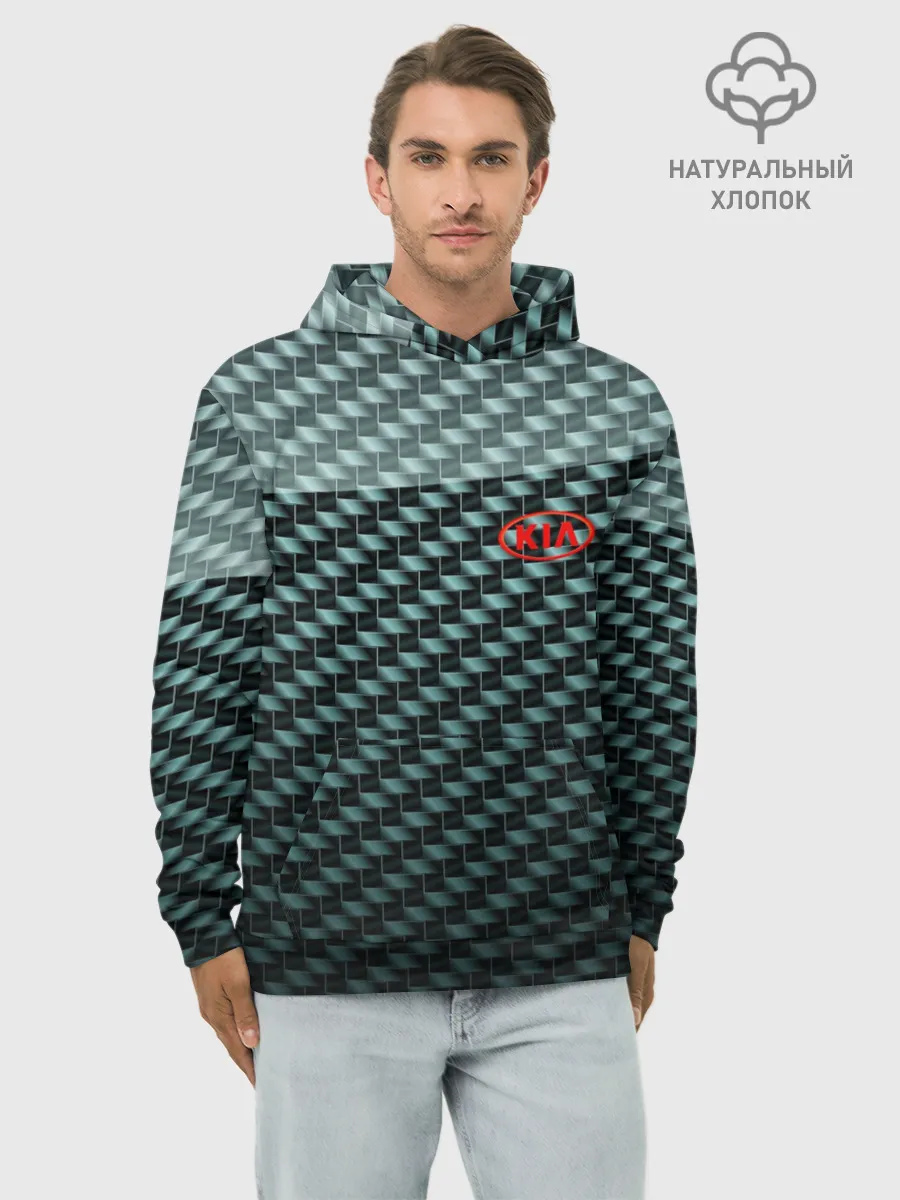 Худи мужской база хлопок / KIA SPORT STYLE