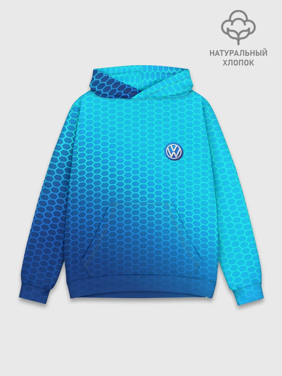 Худи мужской база хлопок / VOLKSWAGEN carbon uniform 2018