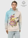 Худи мужской база хлопок / Пикачу