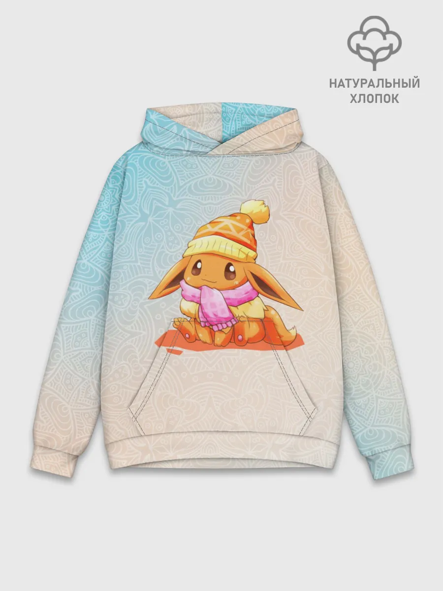 Худи мужской база хлопок / Покемон Иви