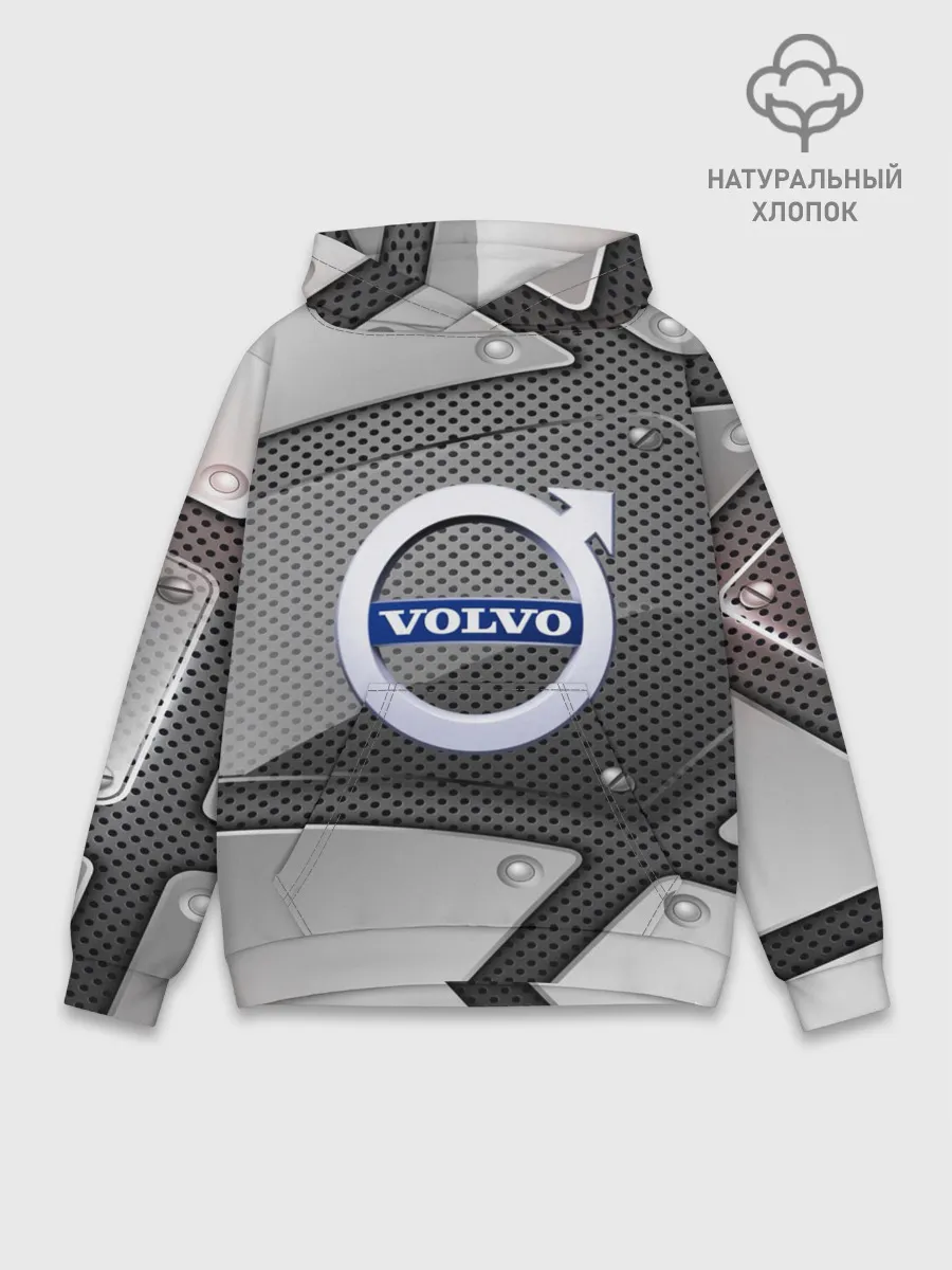 Худи мужской база хлопок / VOLVO metalic 2018