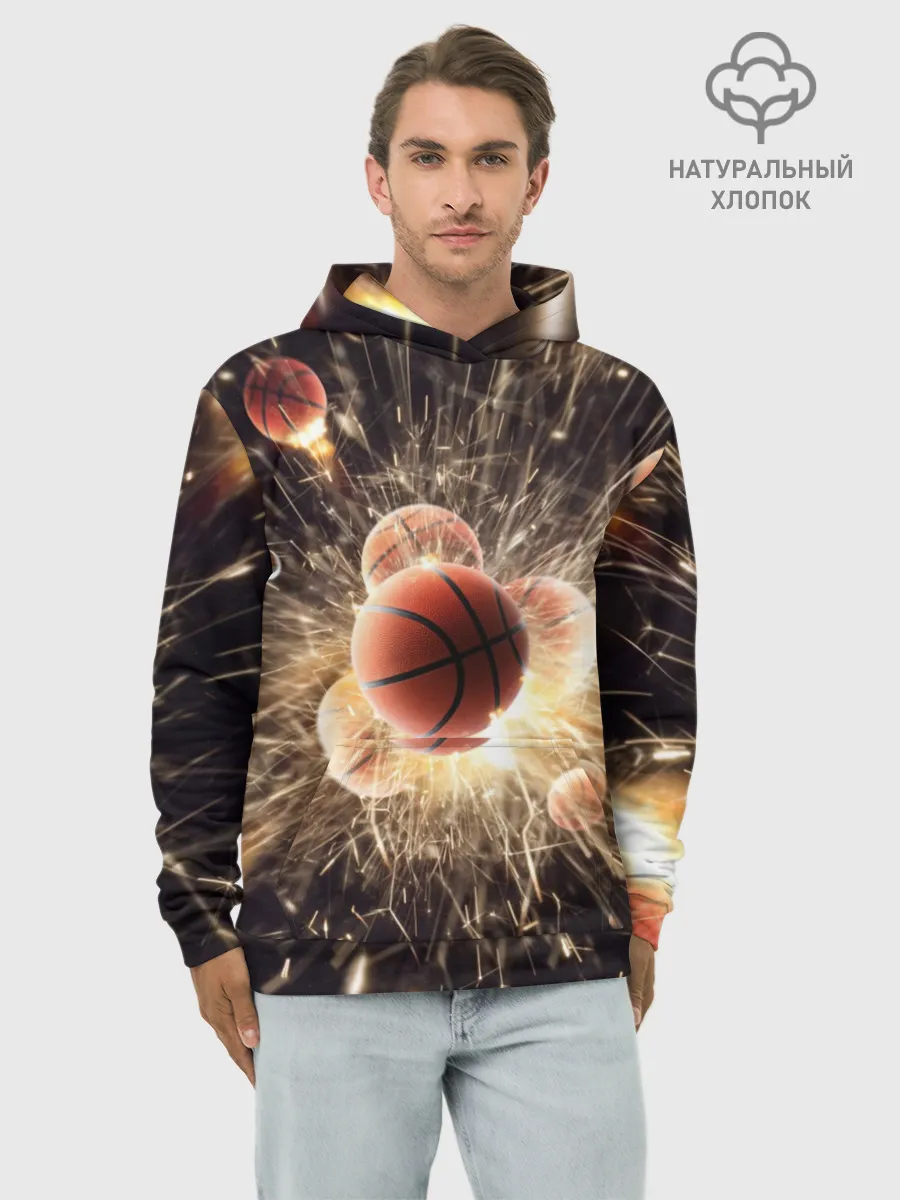 Худи мужской база хлопок / Звезда баскетбола