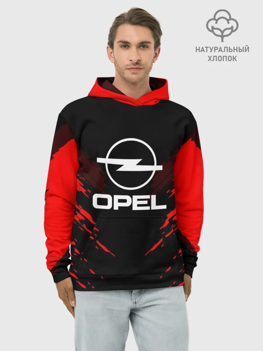 Худи мужской база хлопок / OPEL SPORT COLLECTION
