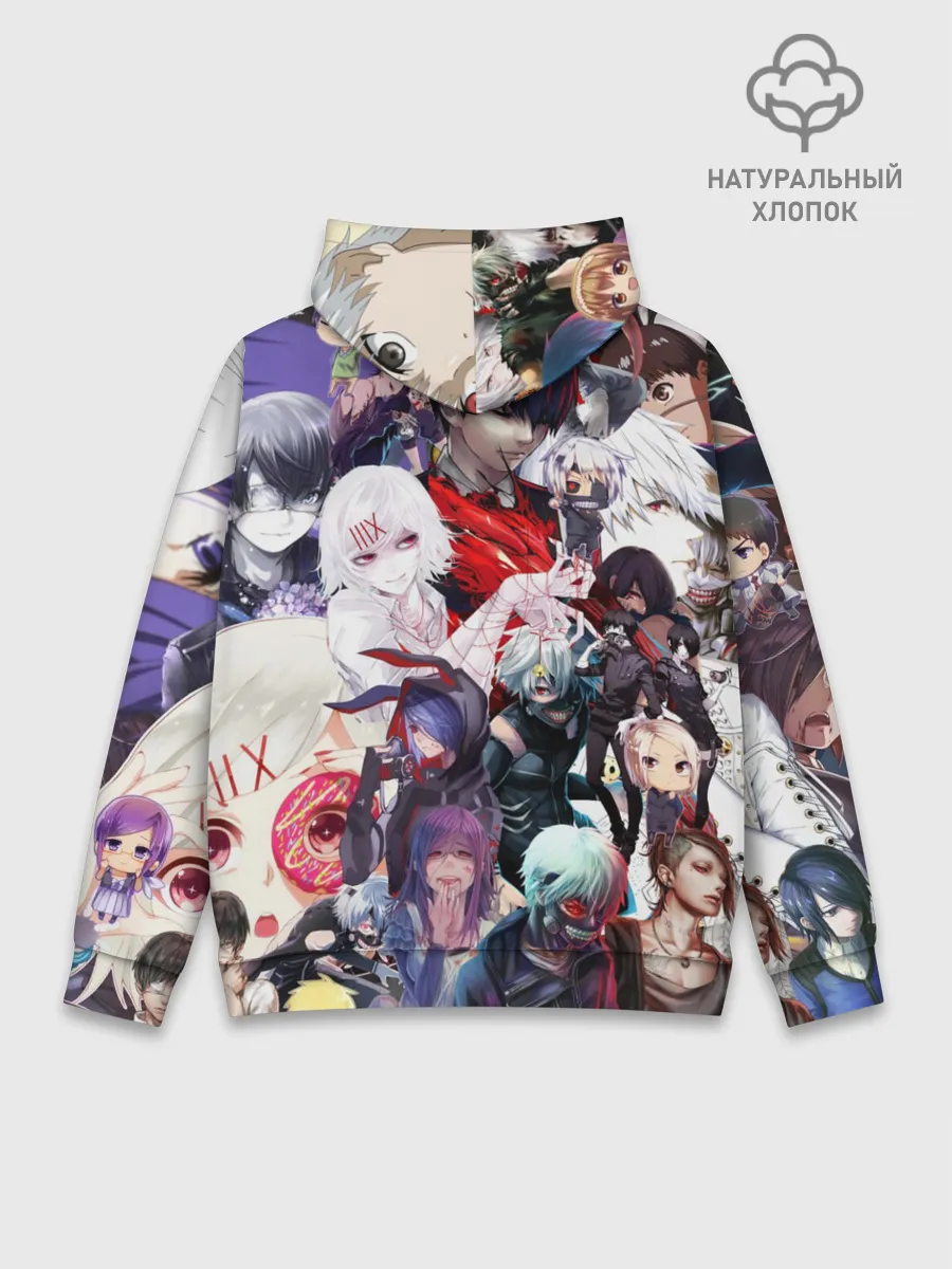 Худи мужской база хлопок / Tokyo-Ghoul