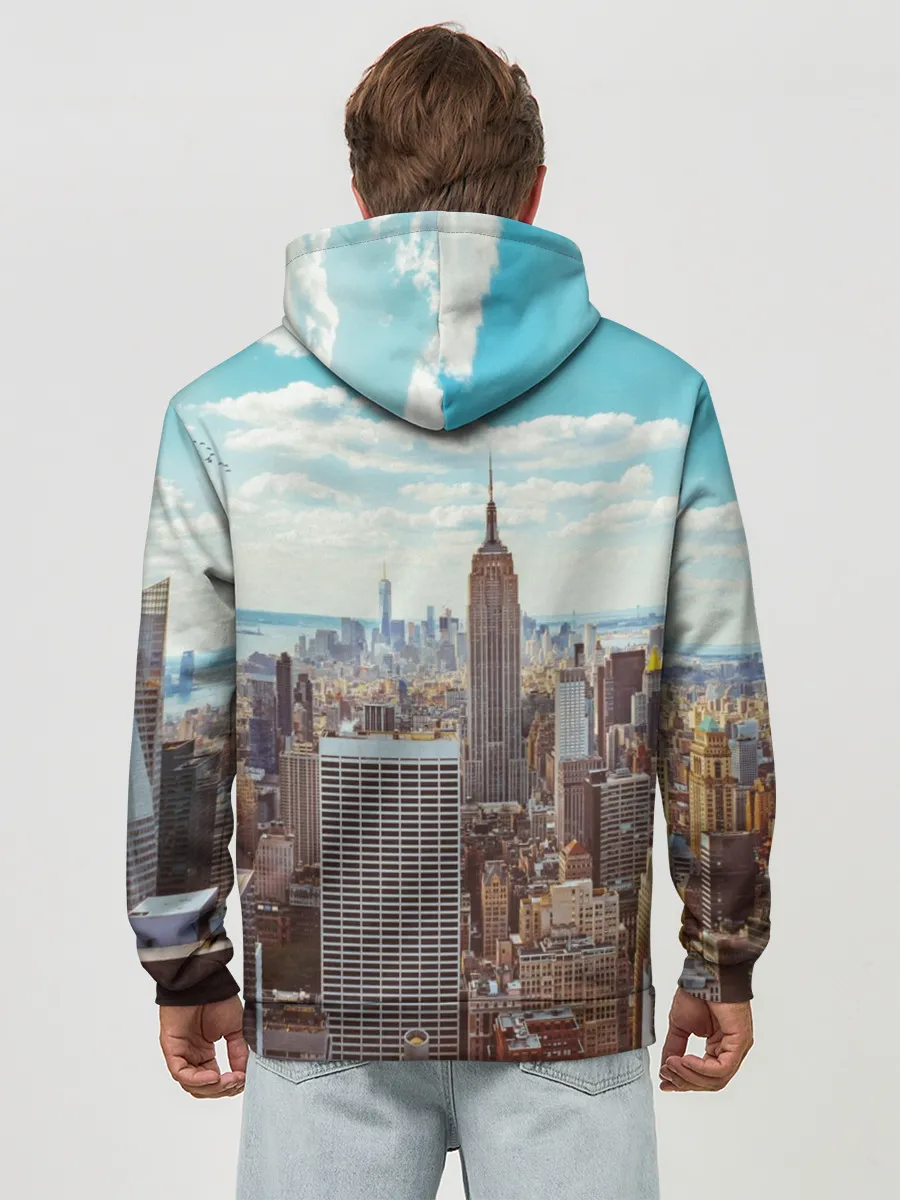 Худи мужской база хлопок / Столица мира