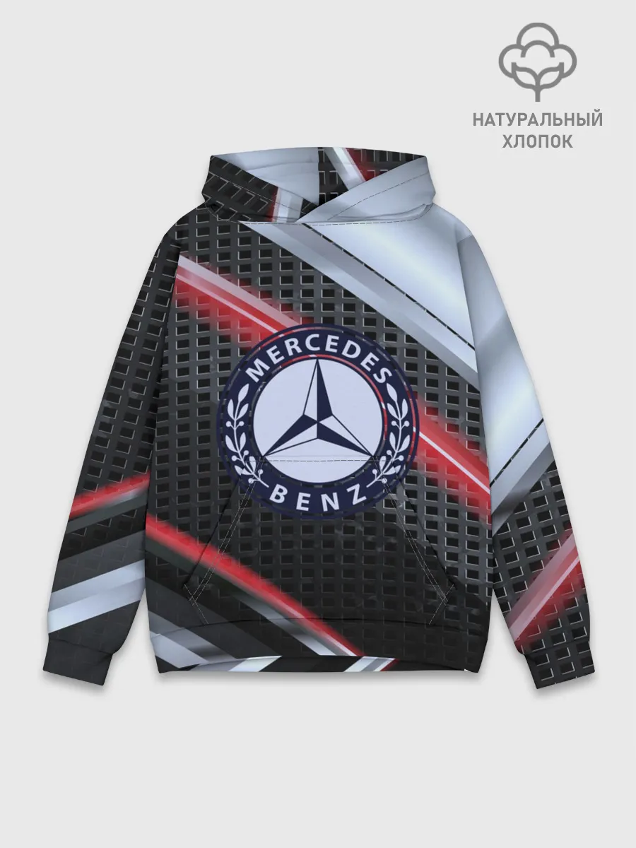 Худи мужской база хлопок / MERCEDES high speed collection