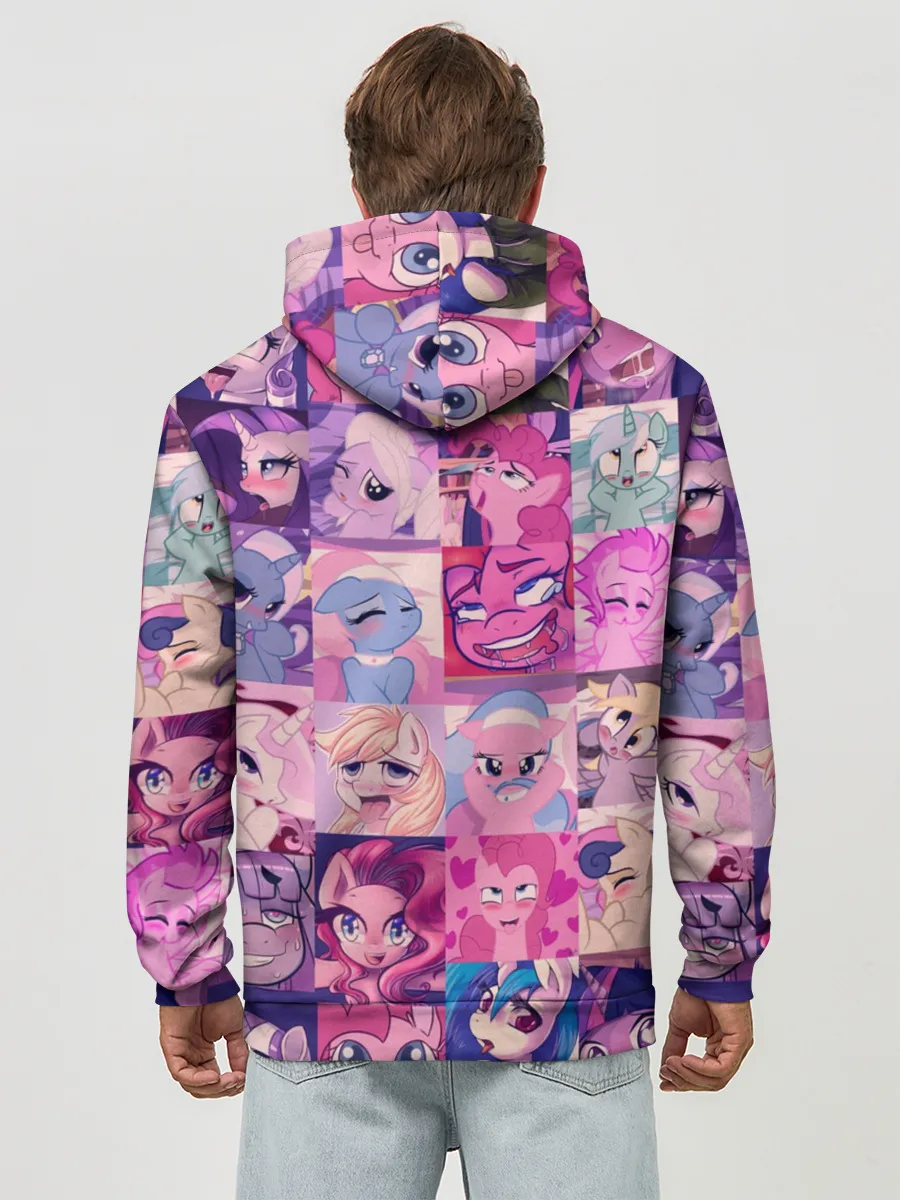 Худи мужской база хлопок / My Little Pony Ahegao
