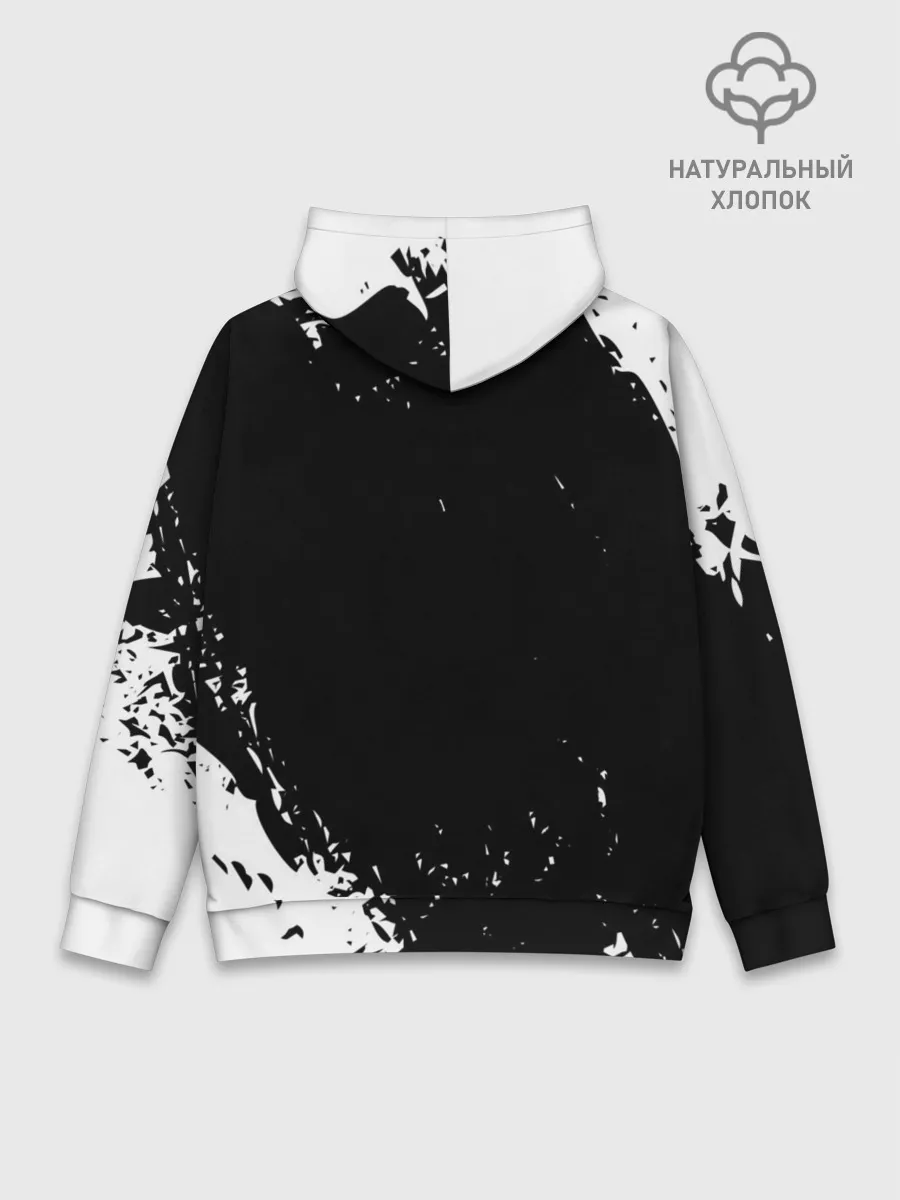 Худи мужской база хлопок / РОССИЯ БРЫЗГИ | RUSSIA PAINTS
