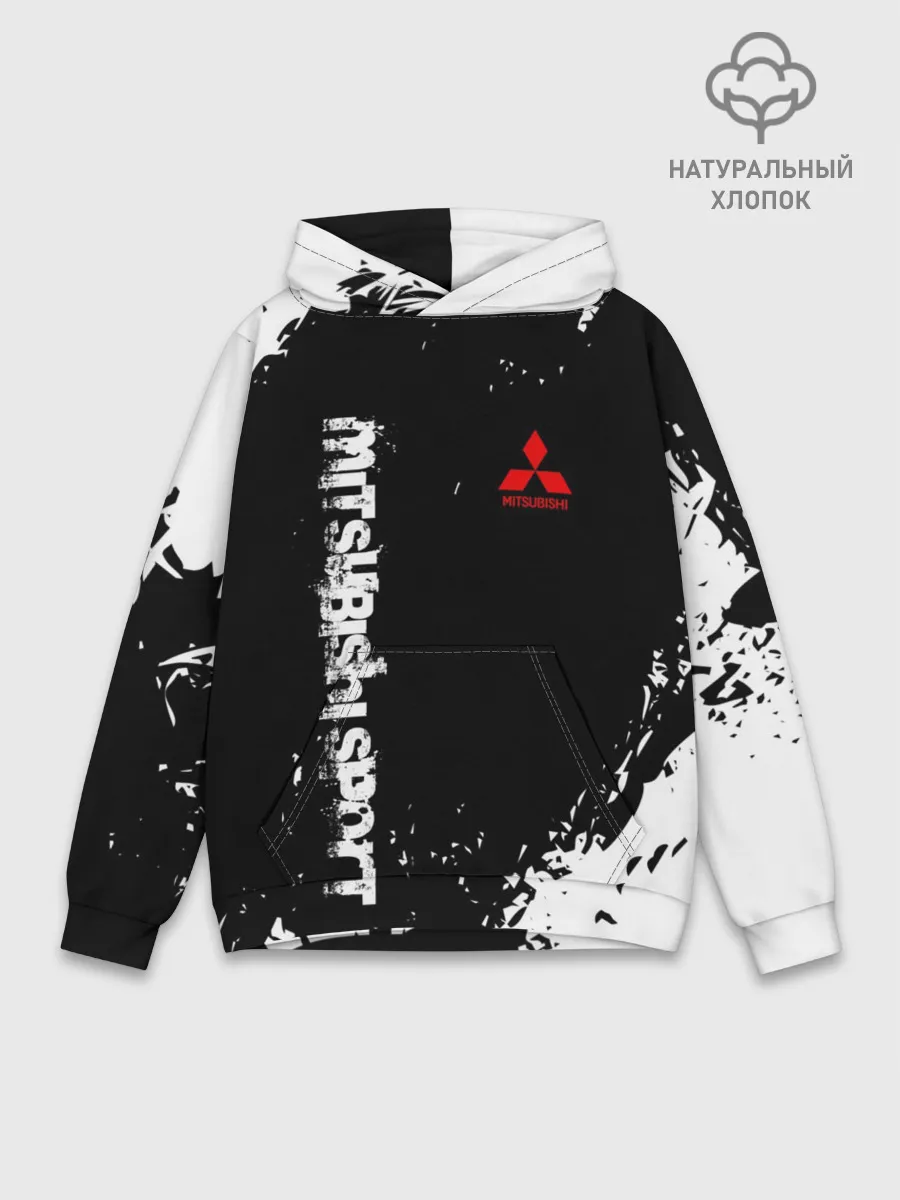 Худи мужской база хлопок / MITSUBISHI SPORT