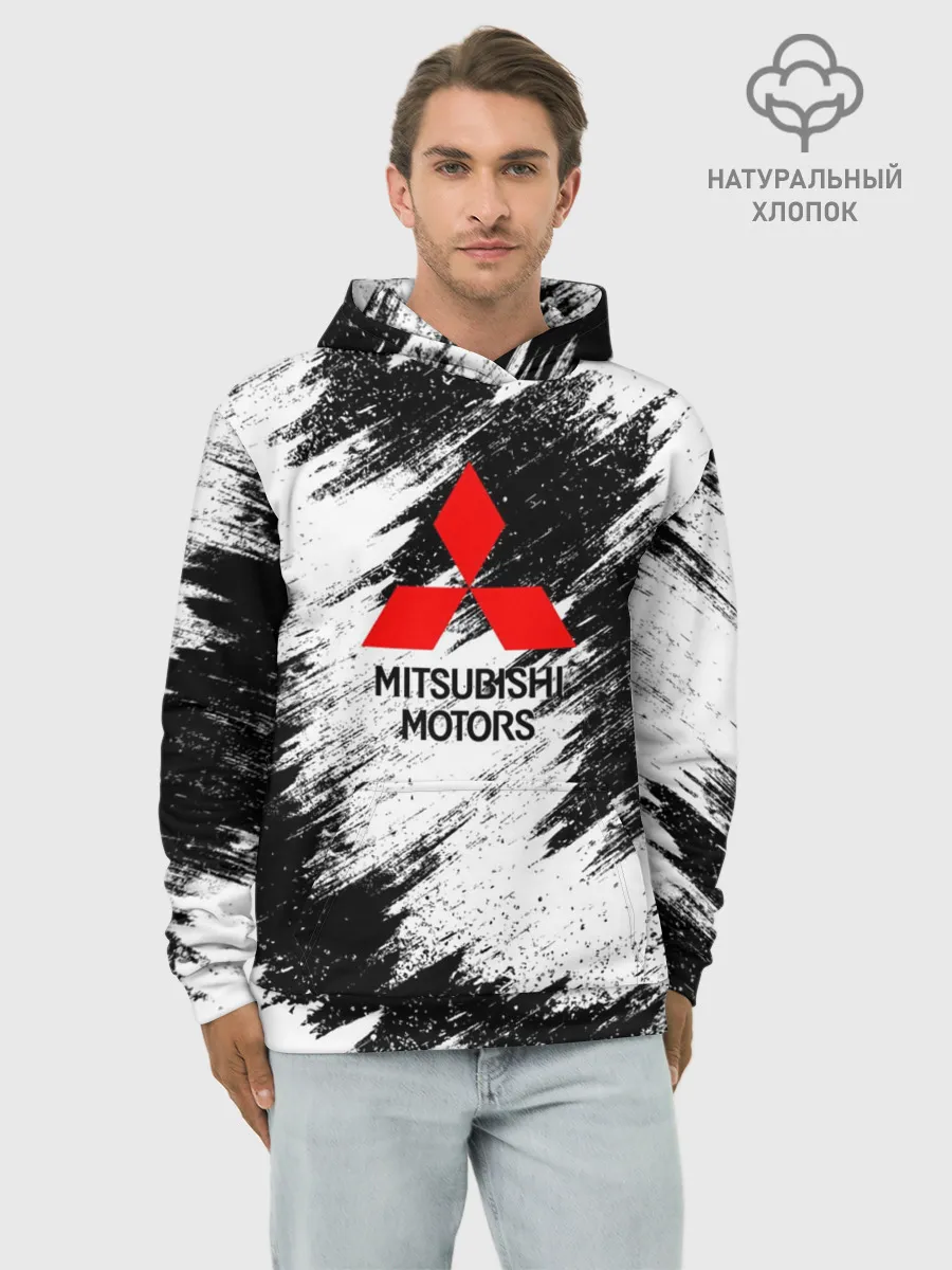 Худи мужской база хлопок / Mitsubishi