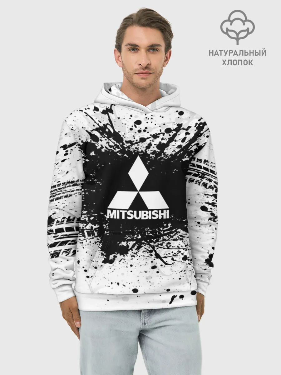 Худи мужской база хлопок / Mitsubishi