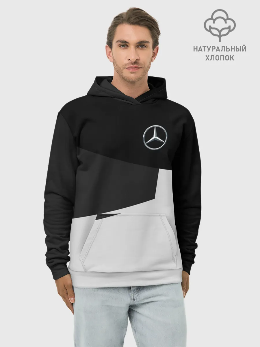 Худи мужской база хлопок / MERCEDES BENZ SPORT