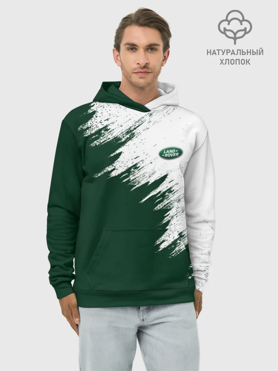 Худи мужской база хлопок / Land Rover