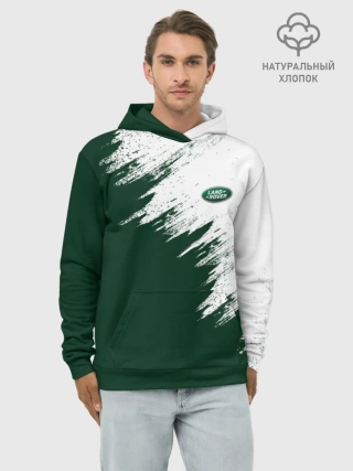 Худи мужской база хлопок / Land Rover