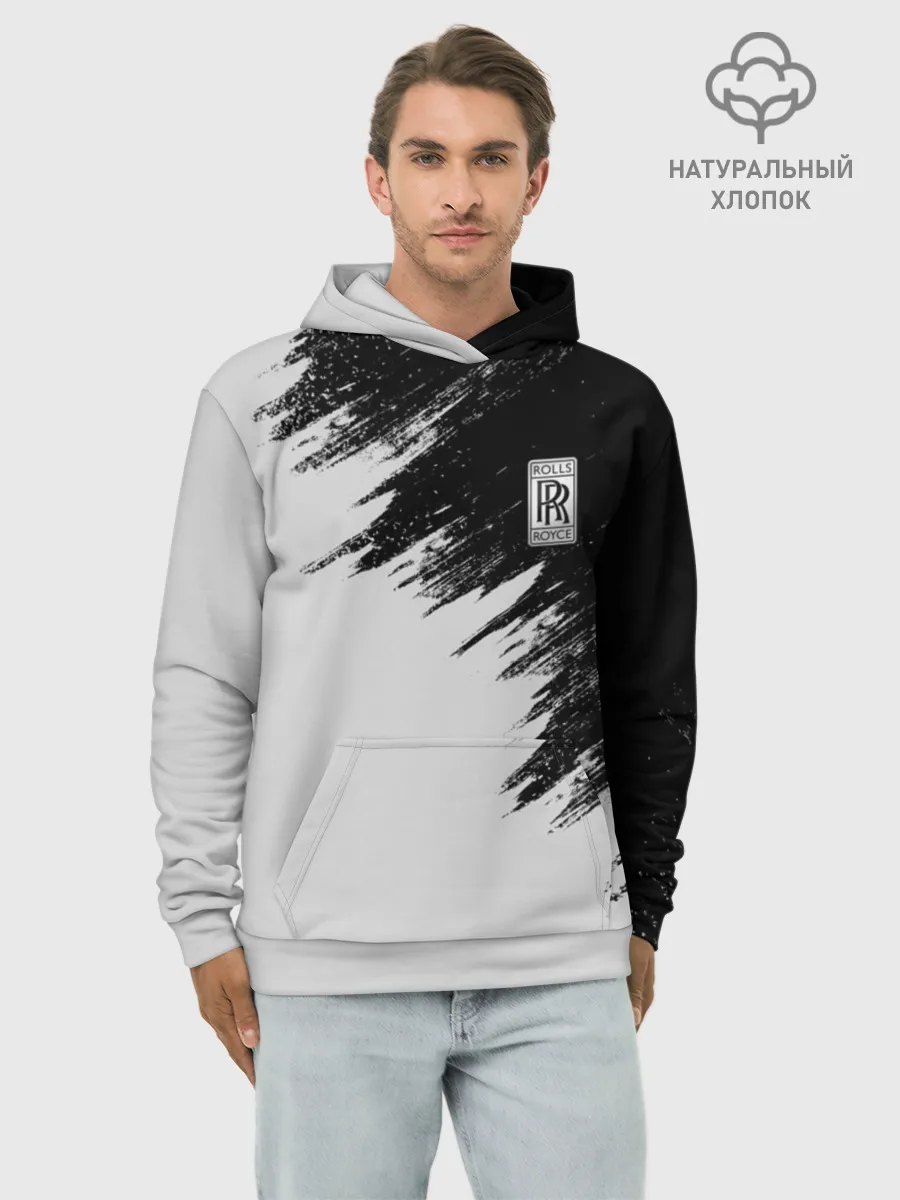 Худи мужской база хлопок / Rolls-Royce
