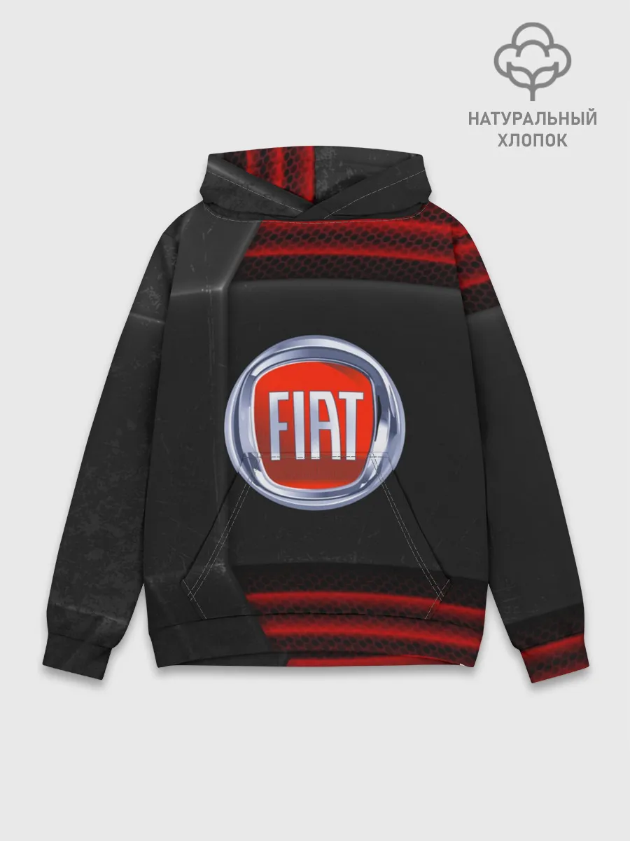 Худи мужской база хлопок / FIAT auto sport