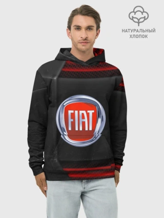 Худи мужской база хлопок / FIAT auto sport