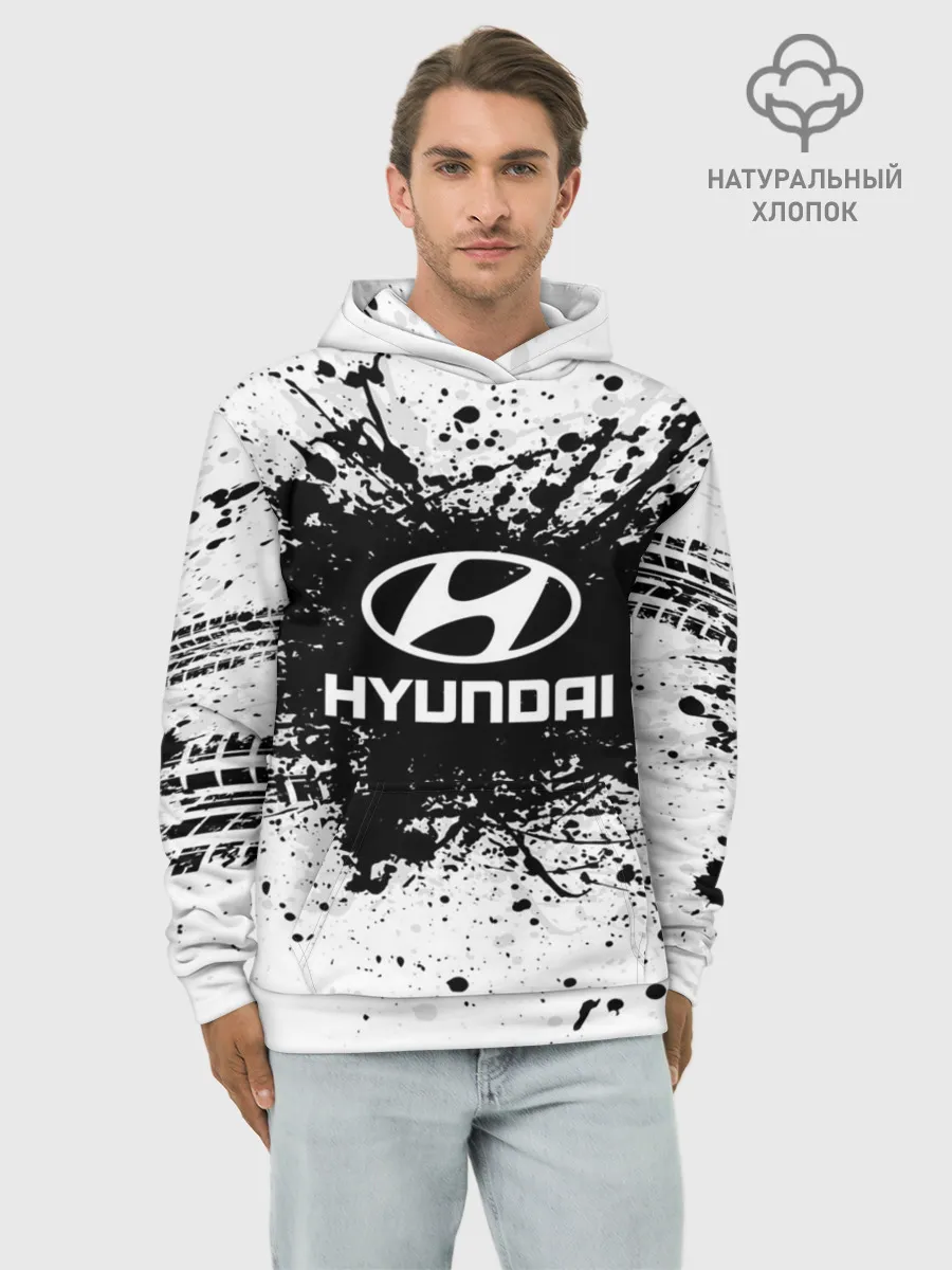 Худи мужской база хлопок / Hyundai