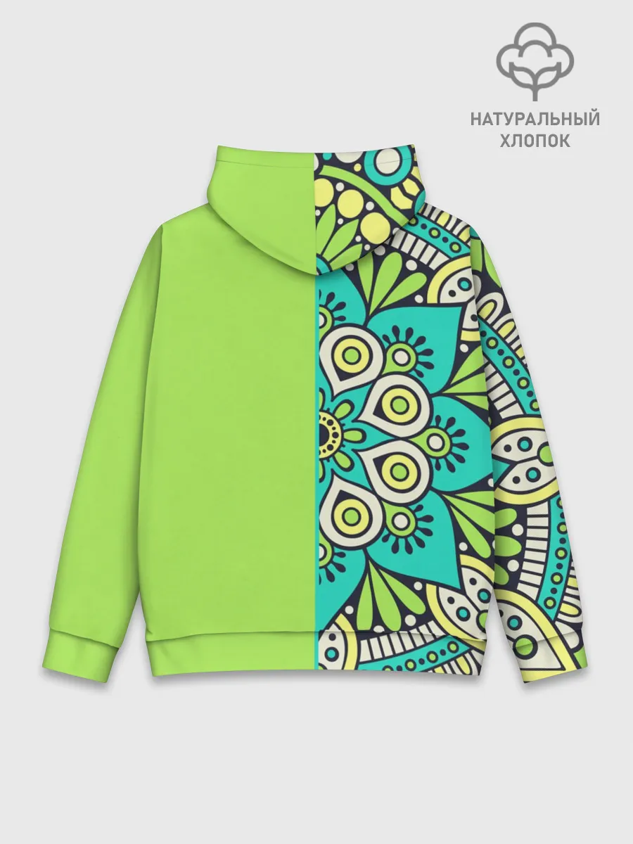 Худи мужской база хлопок / Медитация с мандалой