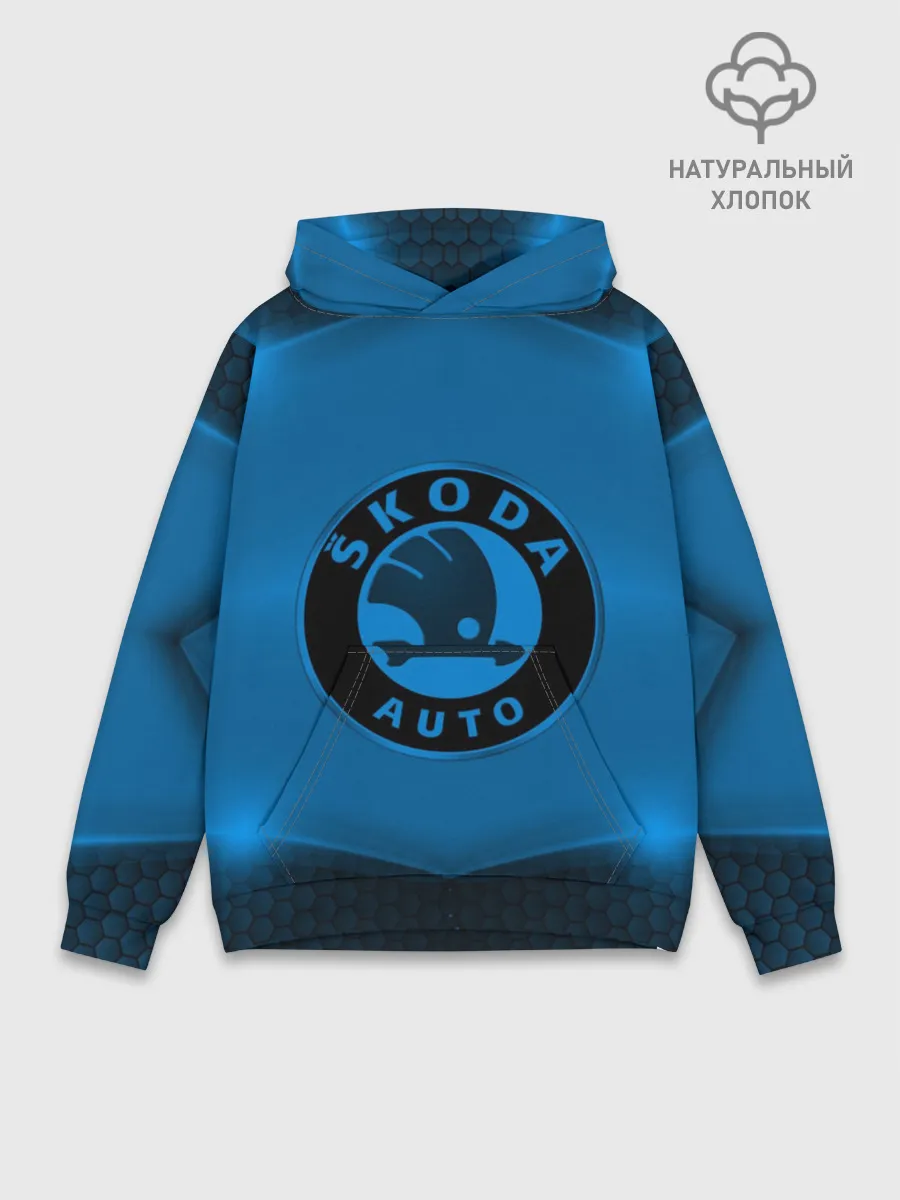 Худи мужской база хлопок / Skoda SPORT