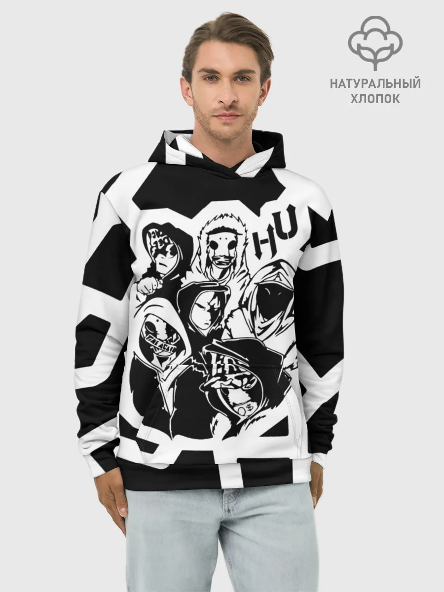 Худи мужской база хлопок / Hollywood Undead