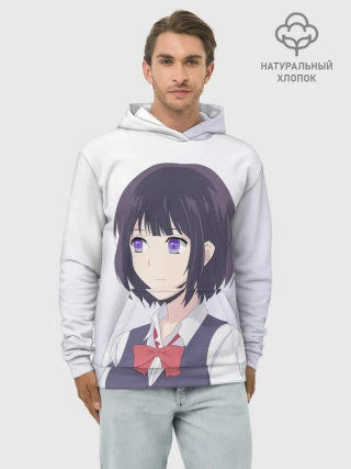 Худи мужской база хлопок / Hanabi Yasuraoka