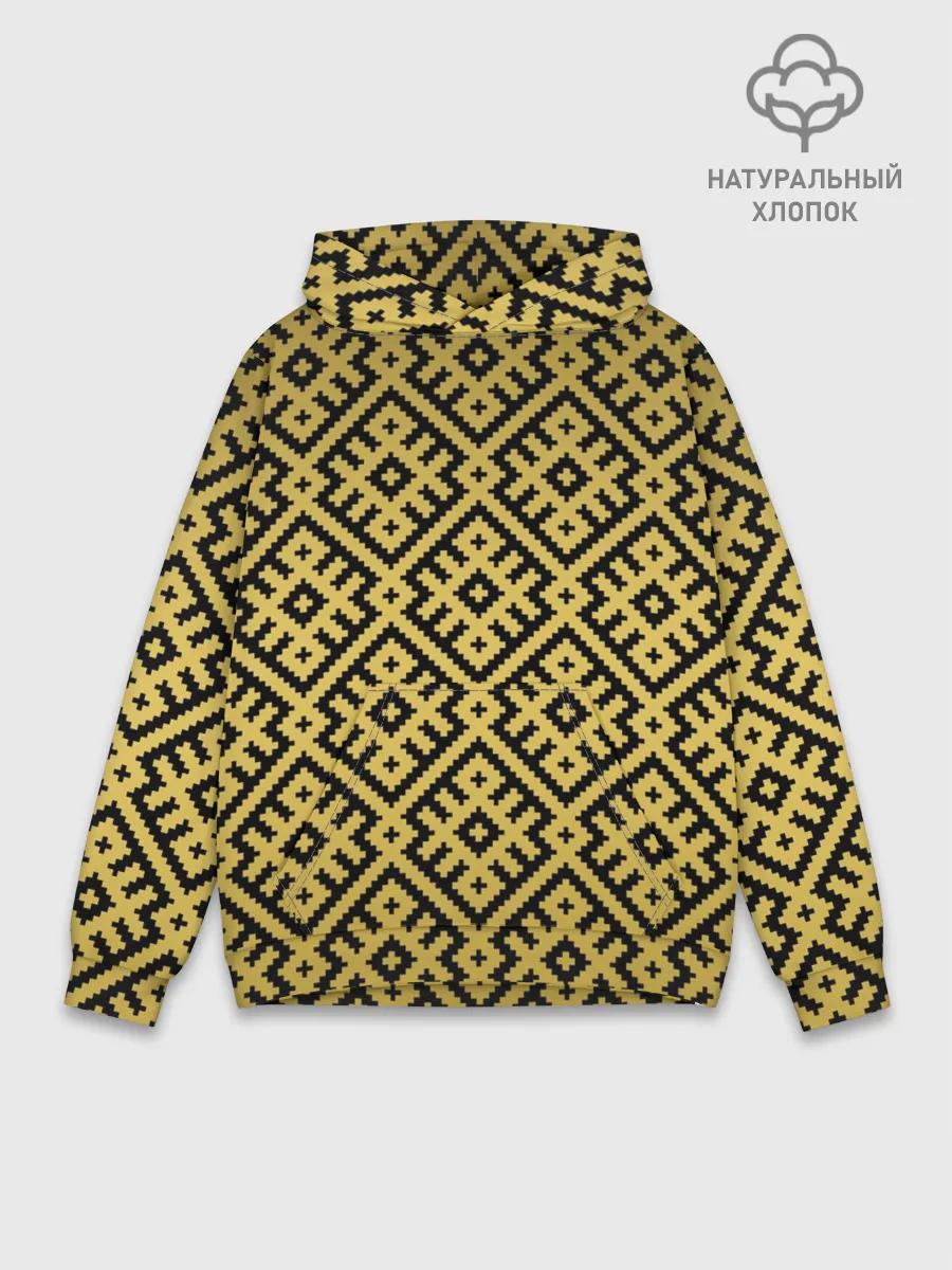 Худи мужской база хлопок / Обережная Вышивка