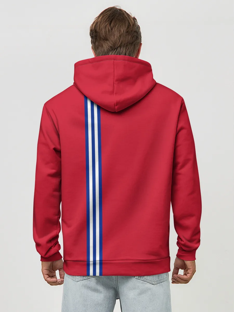 Худи мужской база хлопок / Куба, лента с гербом