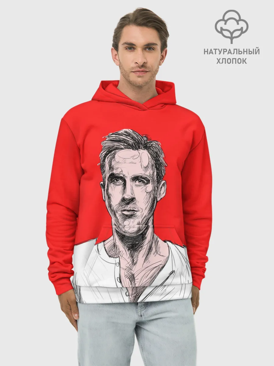 Худи мужской база хлопок / Райан Гослинг_3