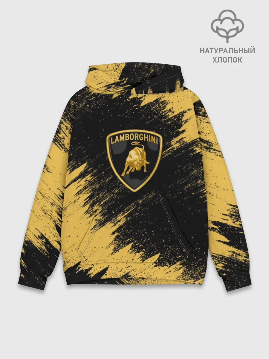Худи мужской база хлопок / Lamborghini