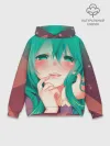 Худи мужской база хлопок / Miku Ahegao