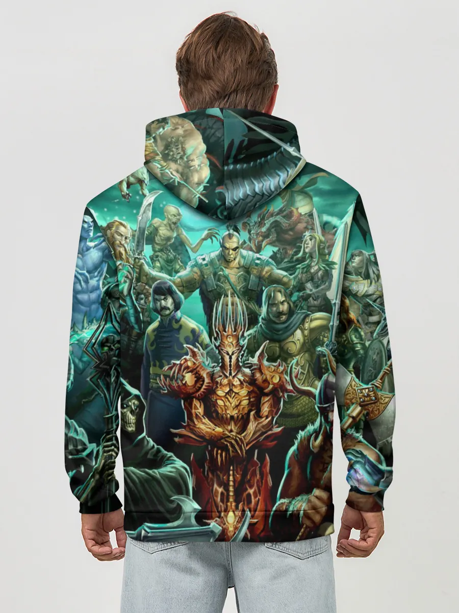 Худи мужской база хлопок / Герои