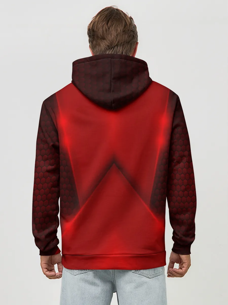 Худи мужской база хлопок / Mazda car sport RED