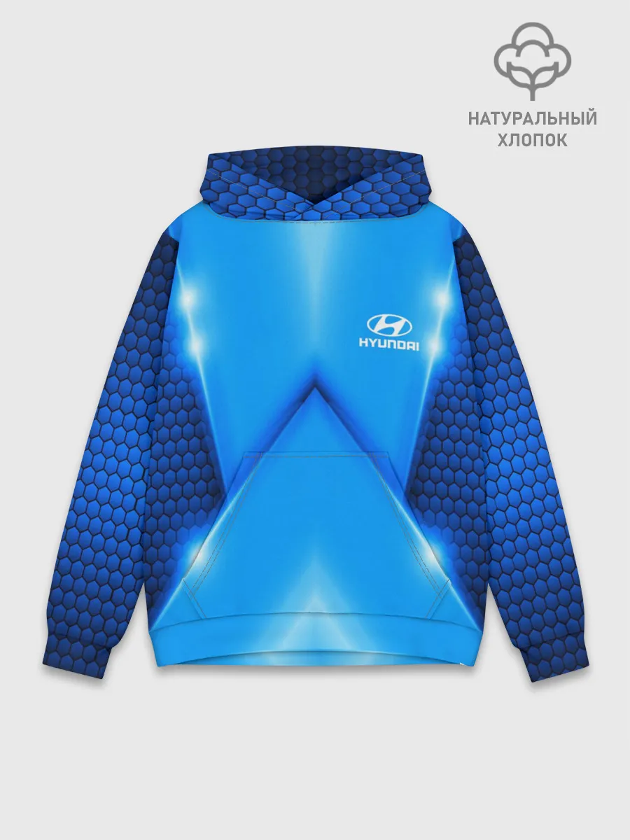 Худи мужской база хлопок / Hyundai car sport SKY